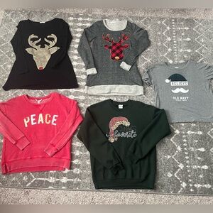 Christmas shirt lot size xs/s